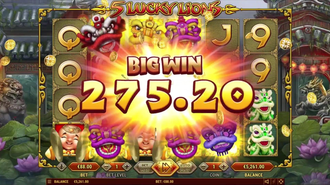 5 Lucky Lions Slot Slot Image in Demo - pic. 3