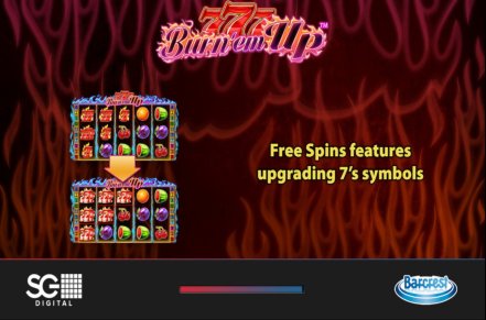 777 Burn Em Up Slot Logo