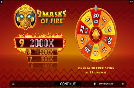 9 Masks of Fire Slot Icon