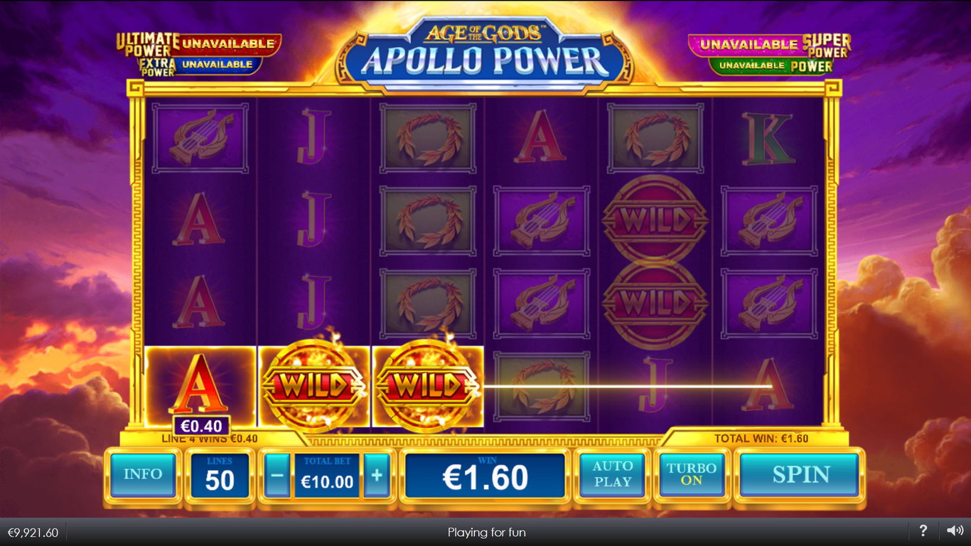 Age of the Gods Apollo Power Slot Slot Image in Demo - pic. 3