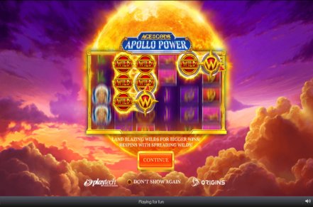 Age of the Gods Apollo Power Slot Logo