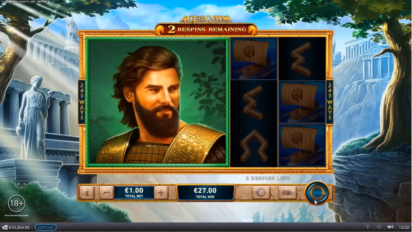 Age of the Gods Epic Troy Slot Slot Image in Demo - pic. 2