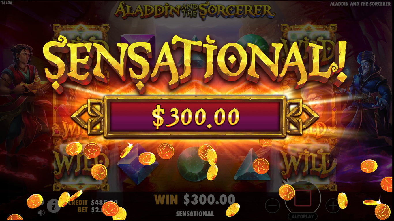 Aladdin and the Sorcerer Slot Demo Image