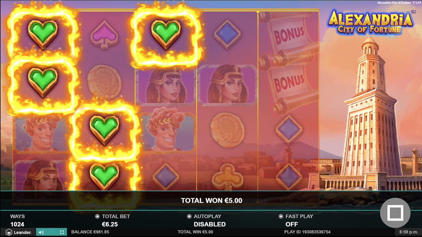 Alexandria City of Fortune Slot Slot Image in Demo - pic. 2