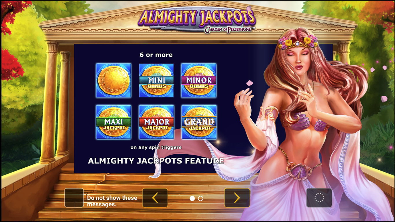 Almighty Jackpots: Garden of Persephone Slot Demo Image