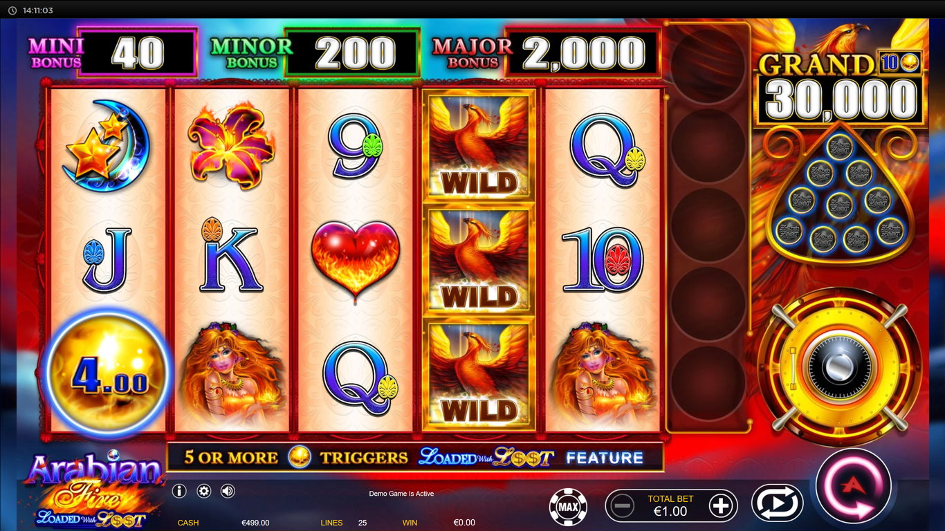 Arabian Fire Slot Demo Image