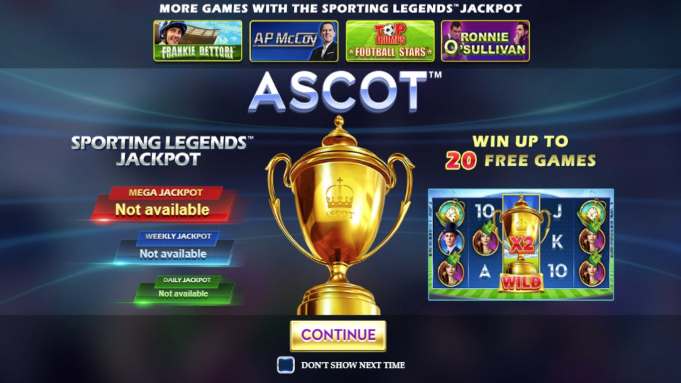 Ascot Sporting Legends Slot Demo Image