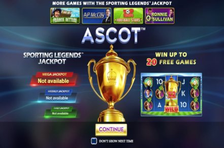 Ascot Sporting Legends Slot Logo