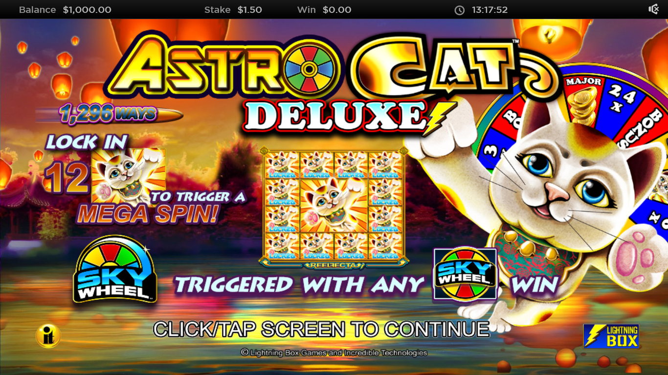 Astro Cat Deluxe Slot Demo Image