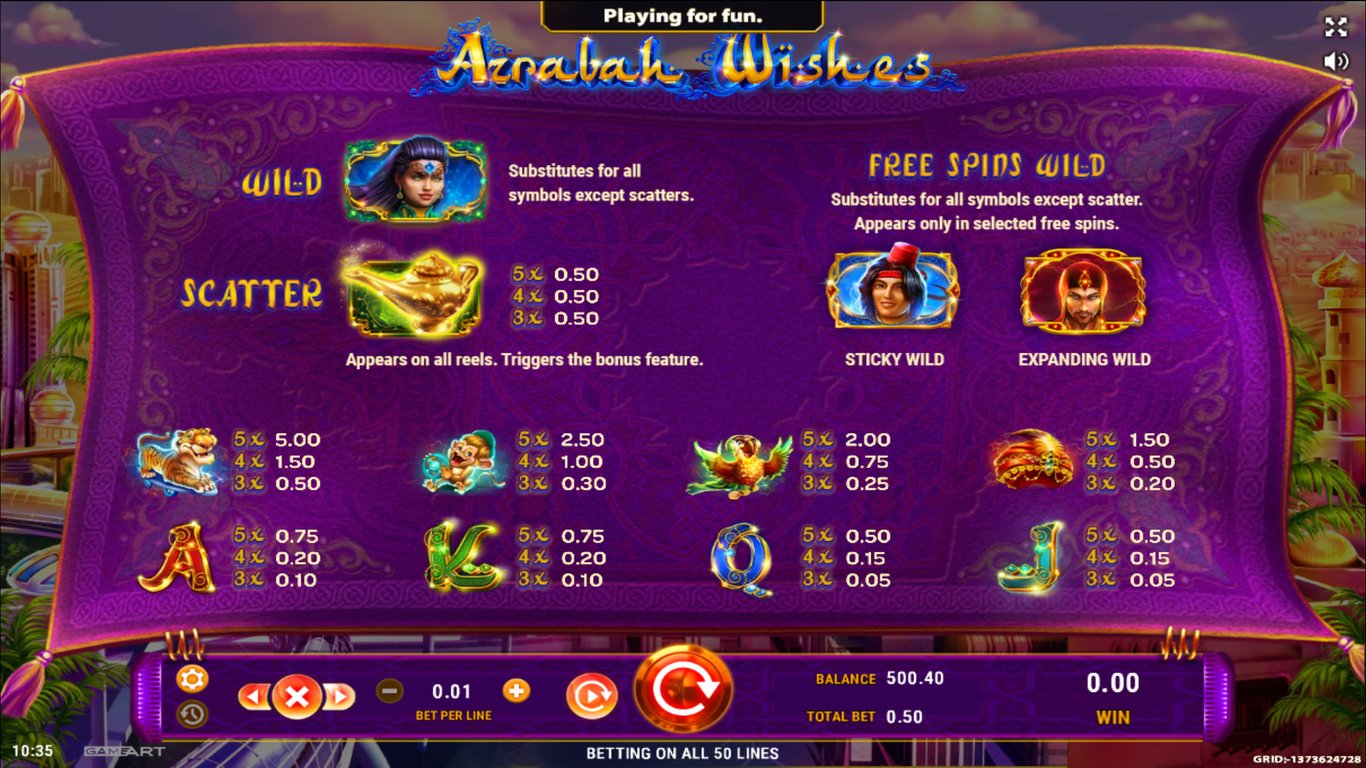 Azrabah Wishes Slot Slot Image in Demo - pic. 3