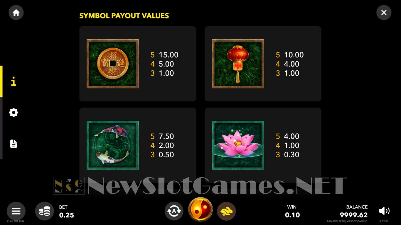 Bamboo Bear Slot Slot Image in Demo - pic. 4