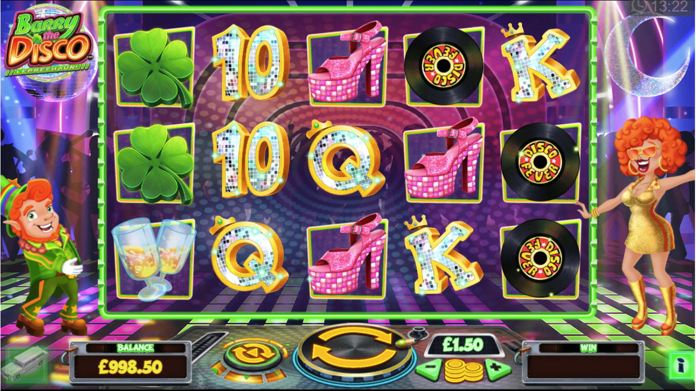Barry the Disco Leprechaun Slot Demo Image