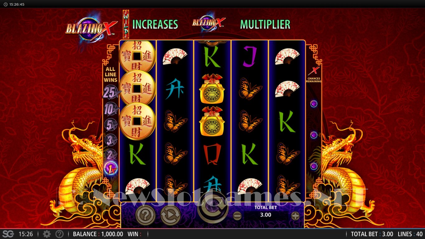 Blazing X Slot Demo Image