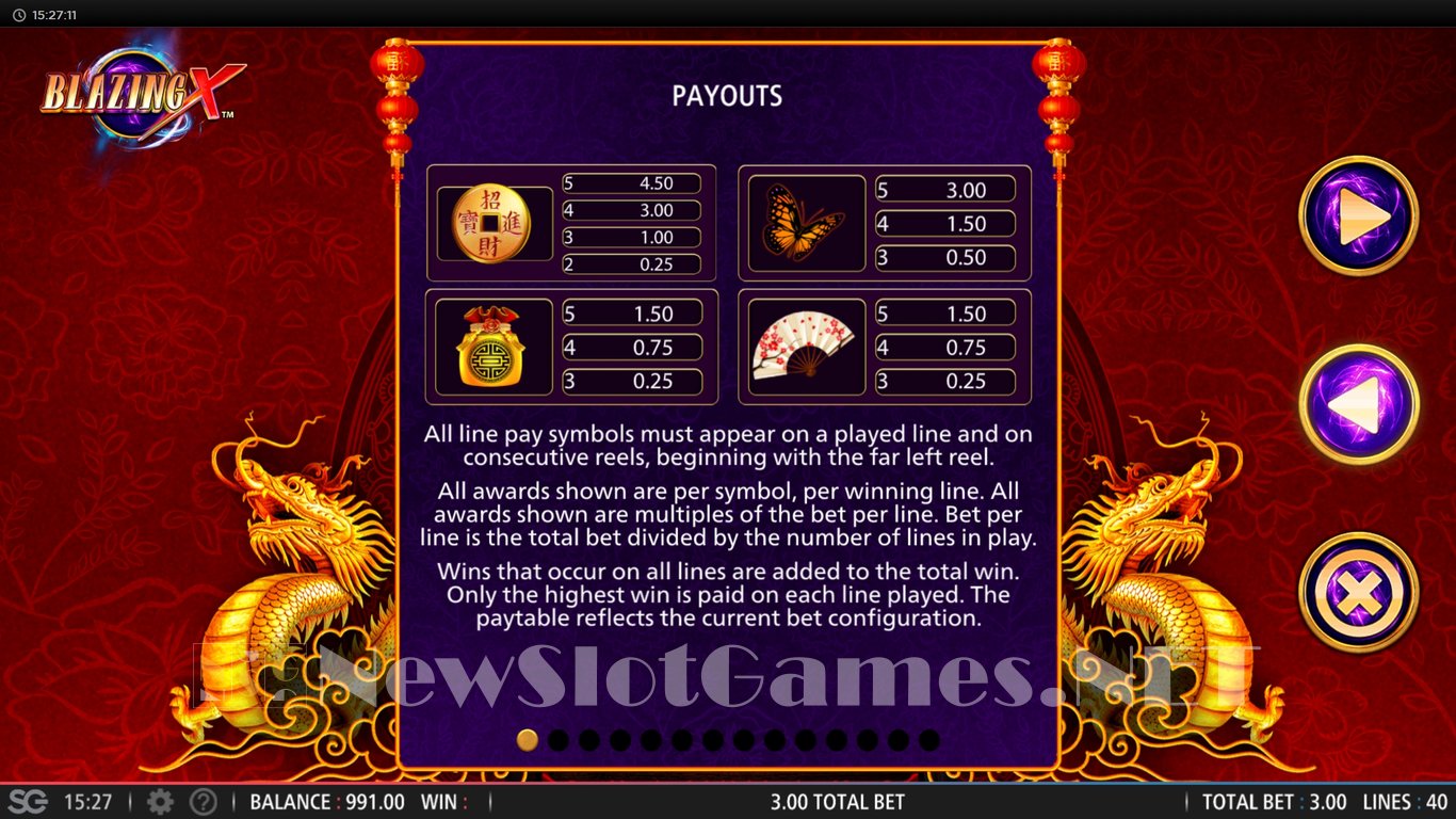 Blazing X Slot Slot Image in Demo - pic. 3