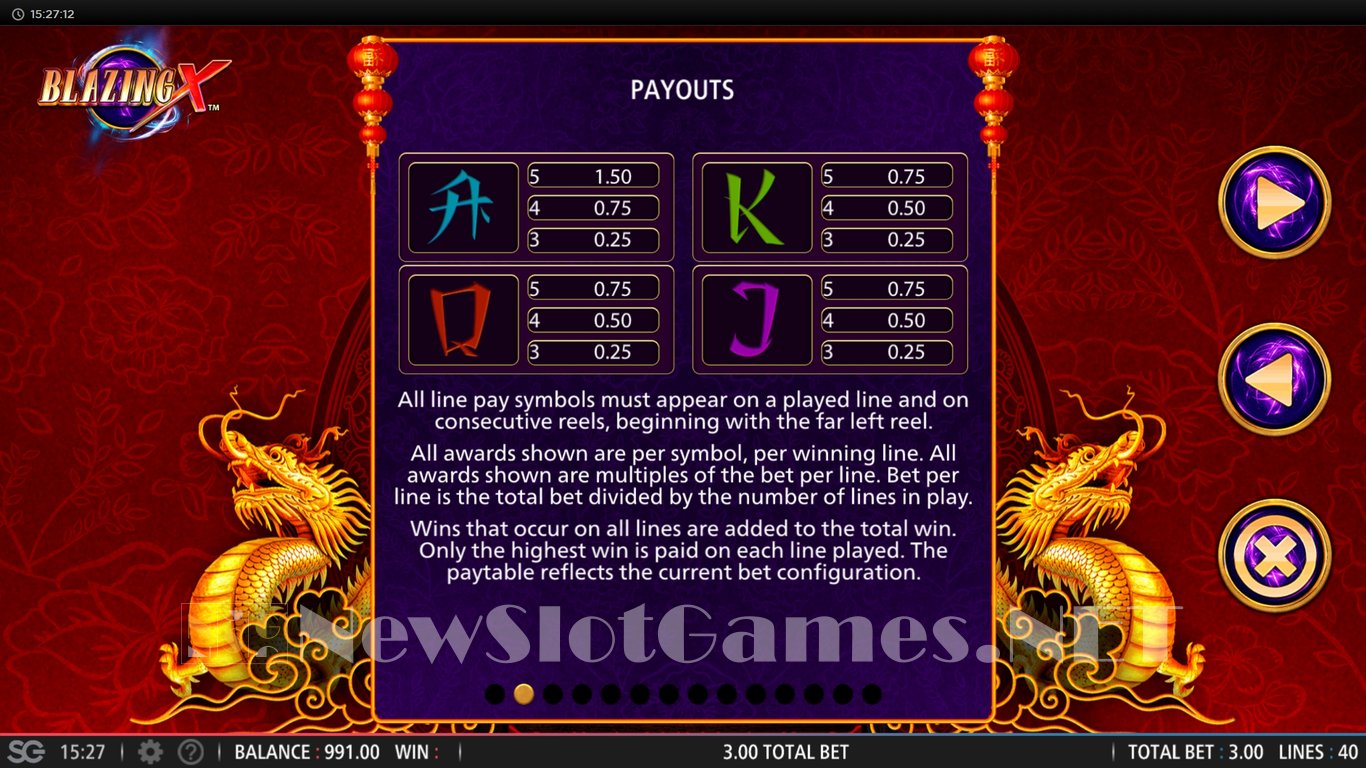 Blazing X Slot Slot Image in Demo - pic. 4