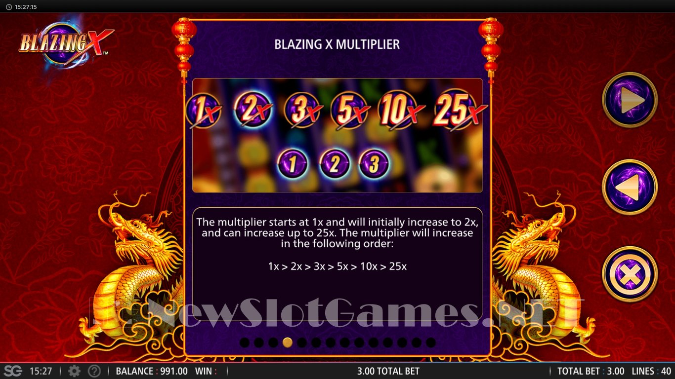 Blazing X Slot Slot Image in Demo - pic. 6