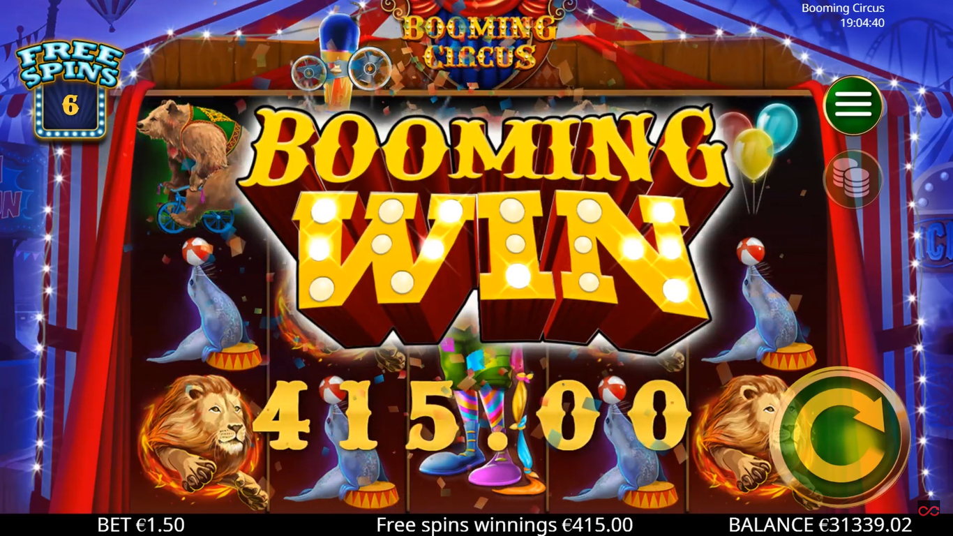 Booming Circus Slot Slot Image in Demo - pic. 3