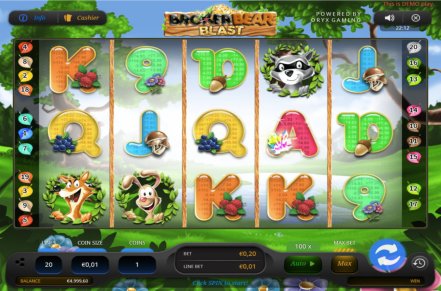Broker Bear Blast Slot Logo