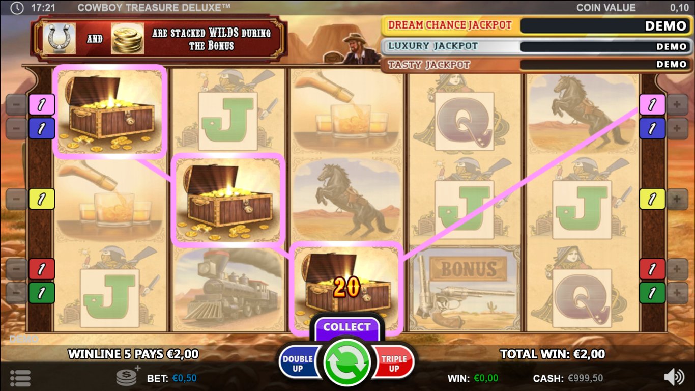 Cowboy Treasure Deluxe Slot Slot Image in Demo - pic. 2