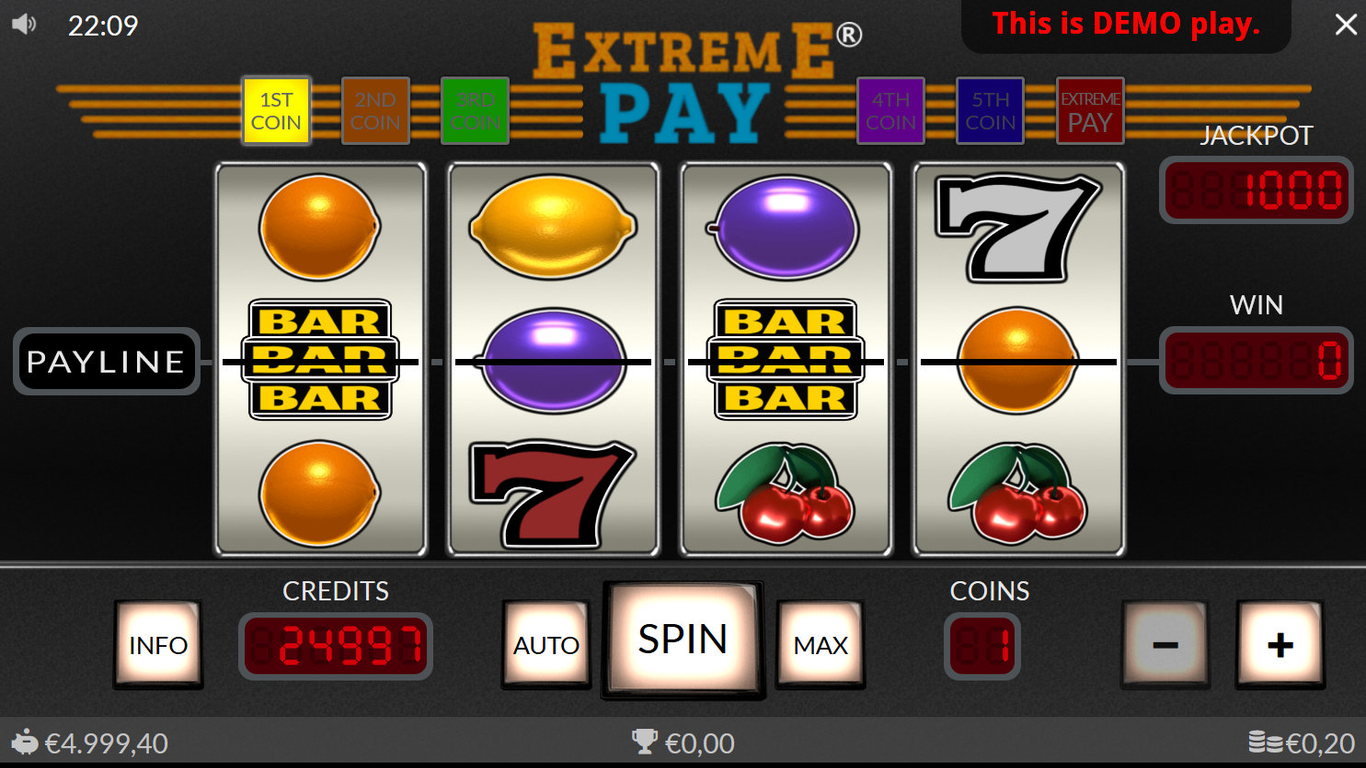 Extreme Pay Slot Demo Image