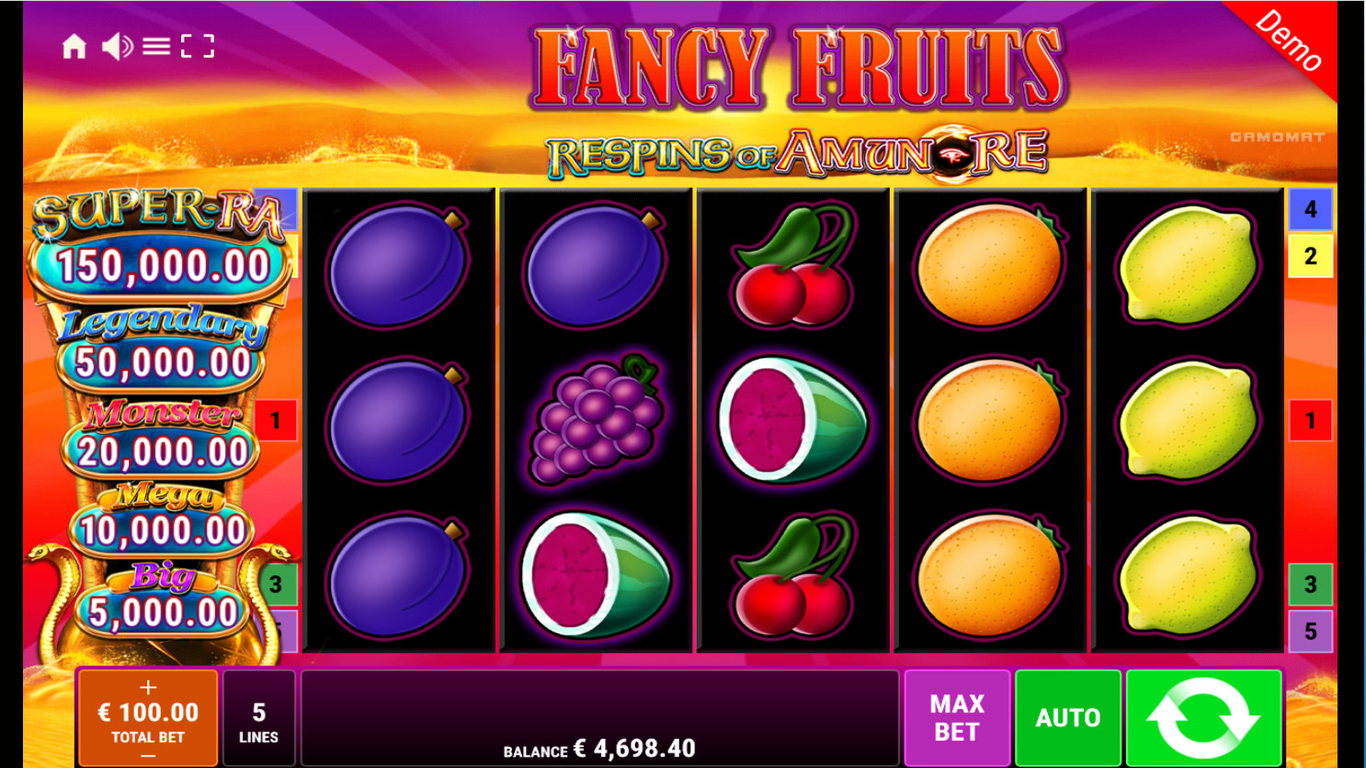 Fancy Fruits: Respins of Amun-Re Slot Slot Image in Demo - pic. 2