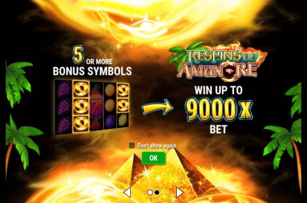 Fancy Fruits: Respins of Amun-Re Slot Logo