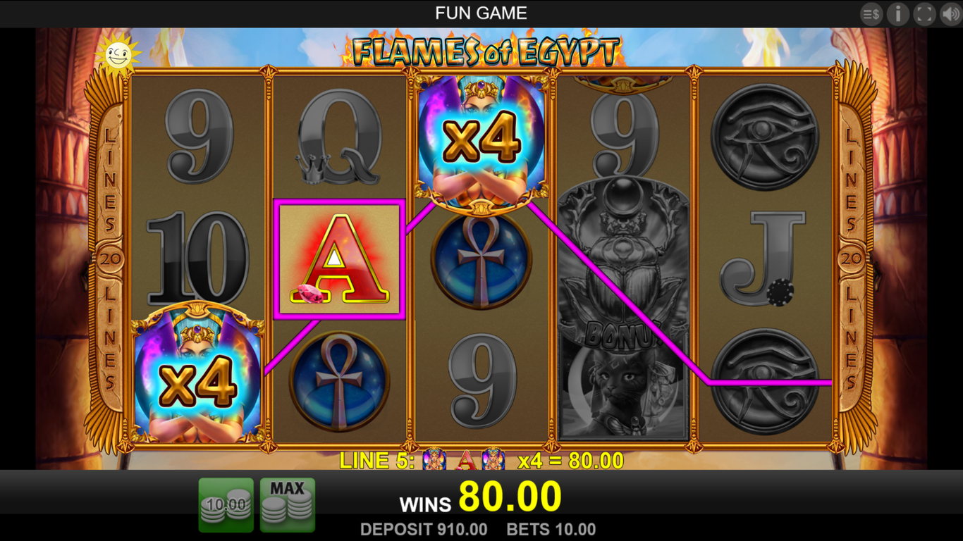 Flames Of Egypt Slot Slot Image in Demo - pic. 3