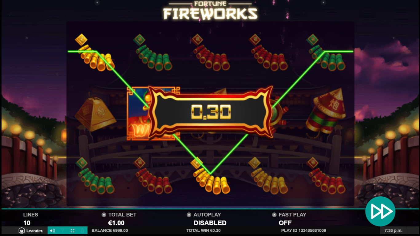Fortune Fireworks Slot Demo Image
