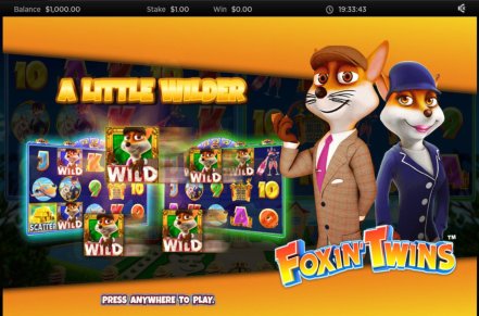 Foxin Twins Slot Logo