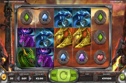 Gemstone Dragons Slot Logo