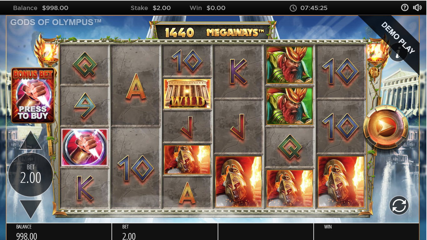 Gods of Olympus Megaways Slot Slot Image in Demo - pic. 2
