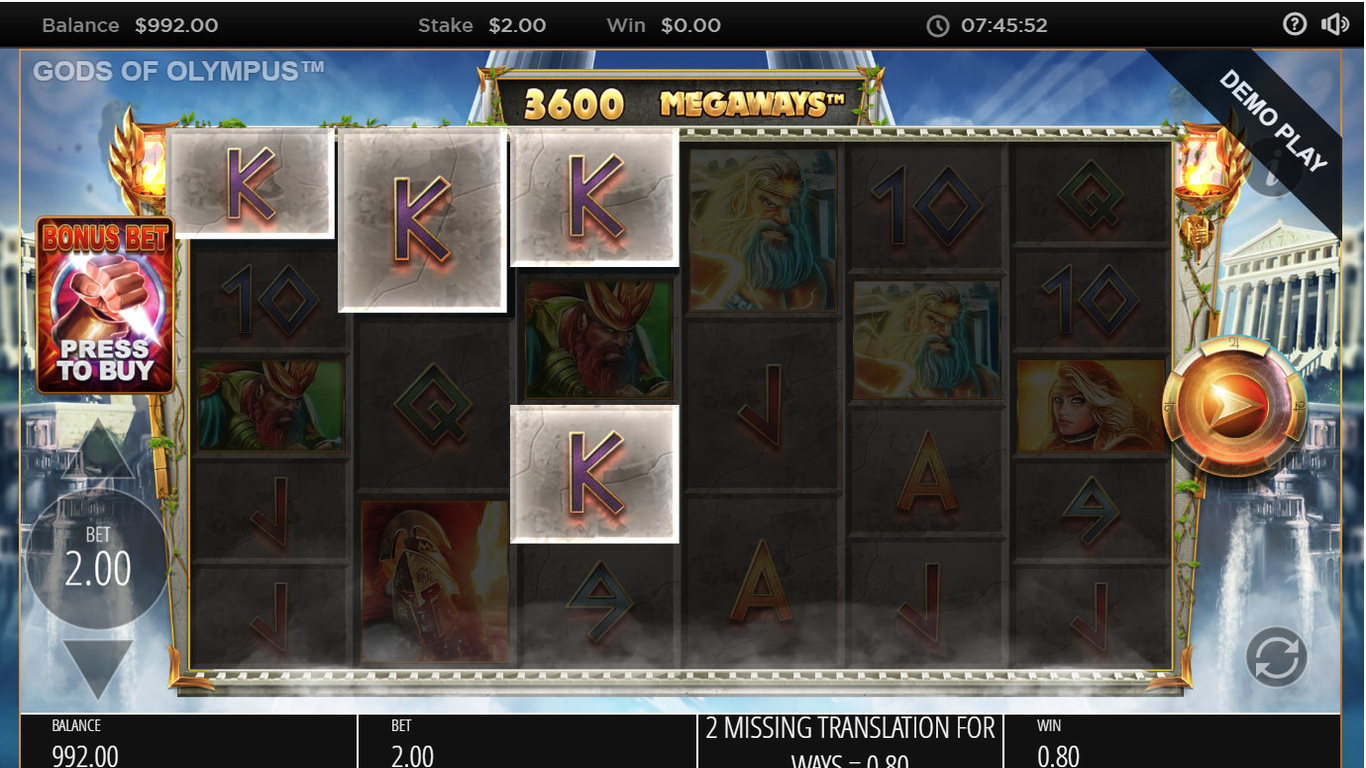 Gods of Olympus Megaways Slot Slot Image in Demo - pic. 3