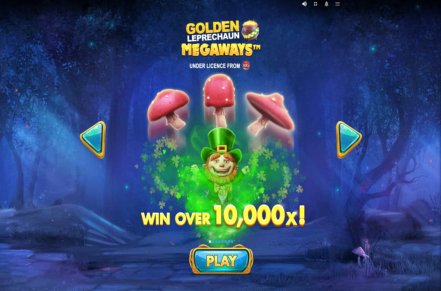 Golden Leprechaun Megaways Slot Logo