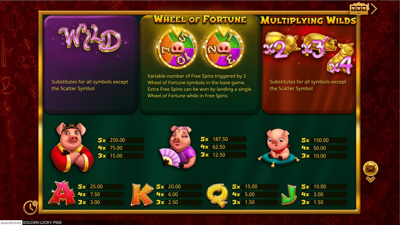 Golden Lucky Pigs Slot Slot Image in Demo - pic. 3