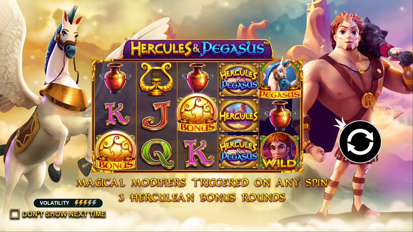 Hercules and Pegasus Slot Demo Image