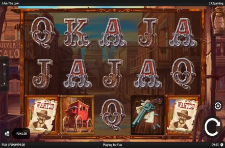 I Am The Law Slot Logo