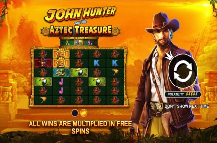 John Hunter and the Aztec Treasure Slot Logo
