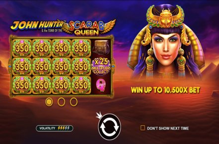 John Hunter and the Tomb of the Scarab Queen Slot Logo