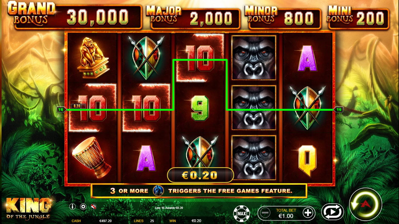 King of the Jungle Slot Slot Image in Demo - pic. 2