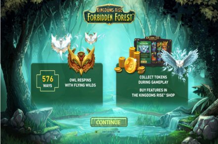 Kingdoms Rise Forbidden Forest Slot Logo