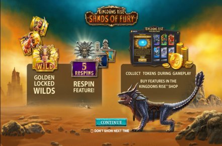 Kingdoms Rise Sands of Fury Slot Logo
