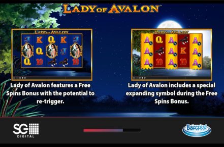 Lady of Avalon Slot Logo