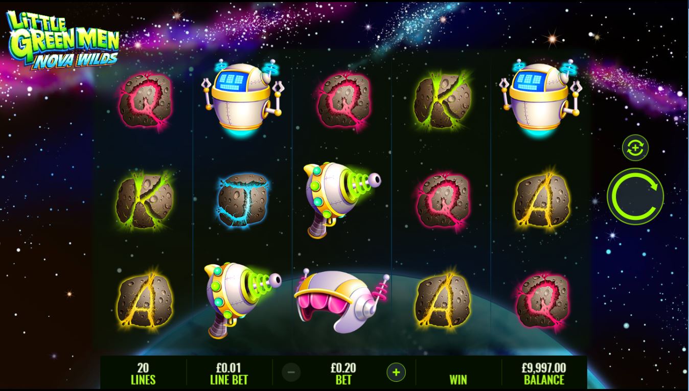 Little Green Men Nova Wilds Slot Demo Image