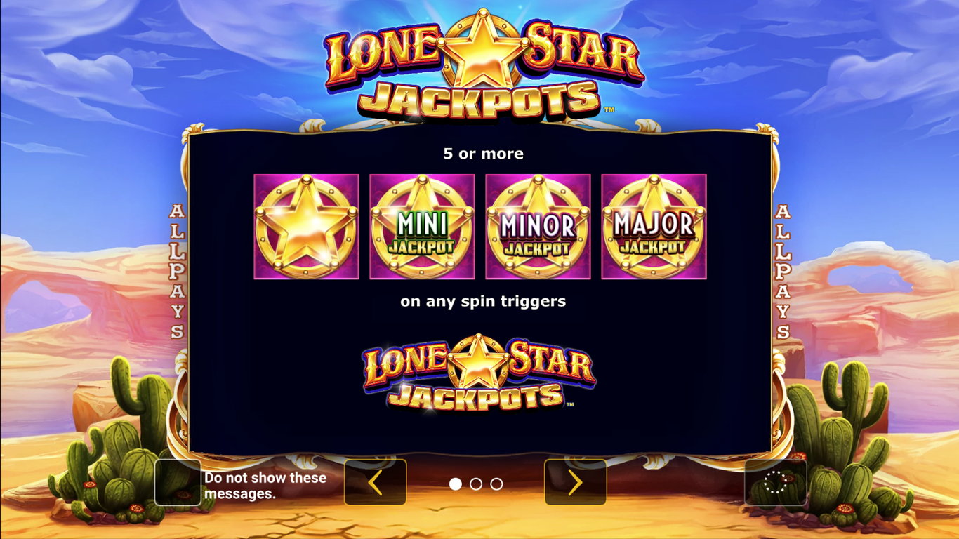 Lone Star Jackpots Slot Demo Image