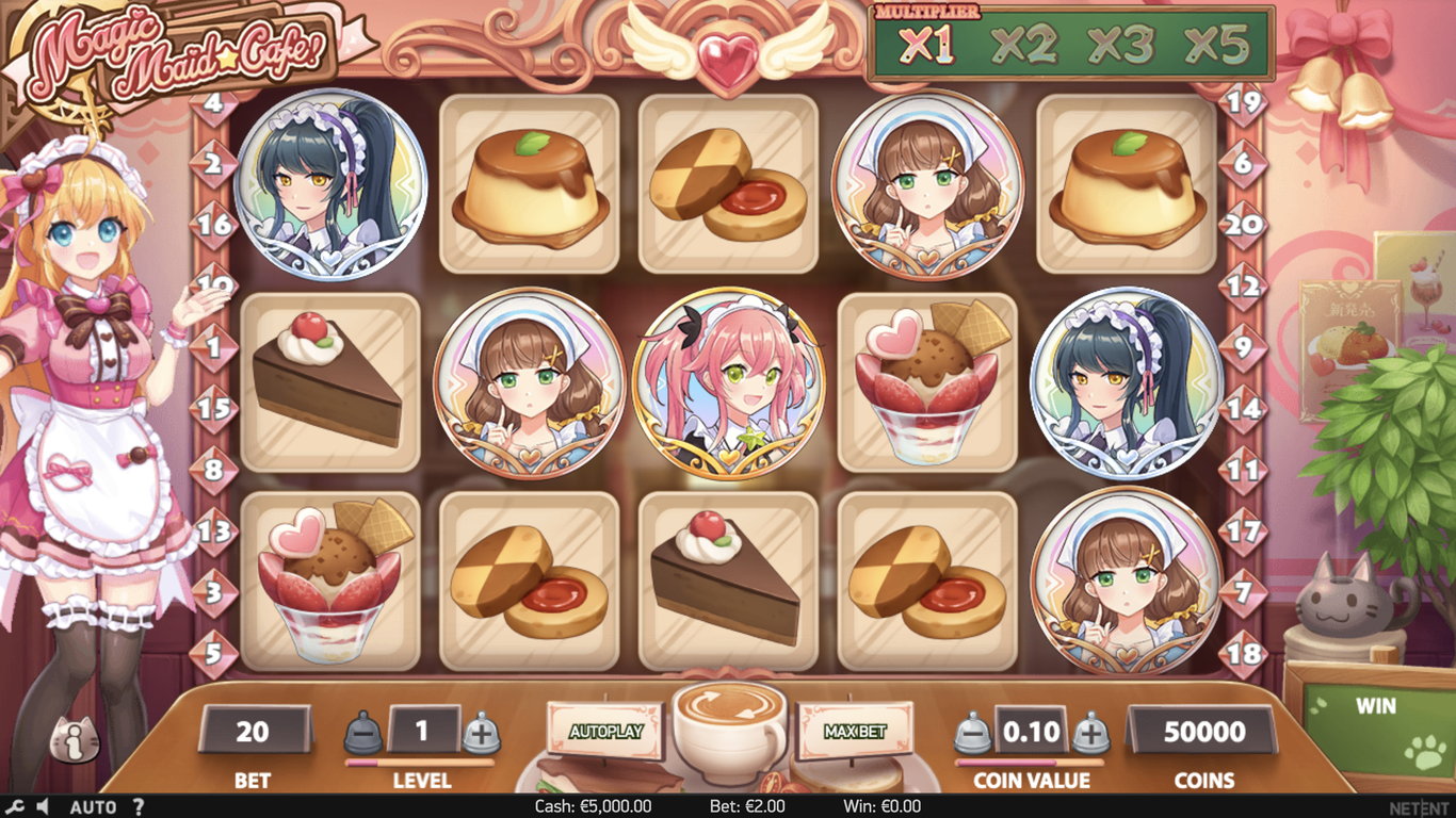 Magic Maid Cafe Slot Demo Image