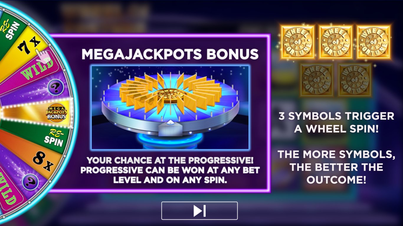 Wheel of Fortune On Air MegaJackpots Slot Demo Image