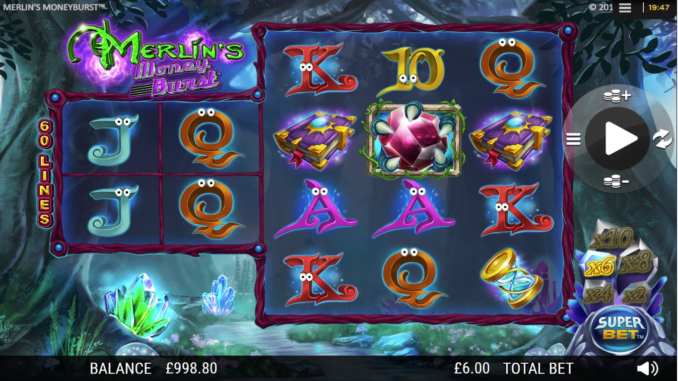 Merlins Moneyburst Slot Demo Image