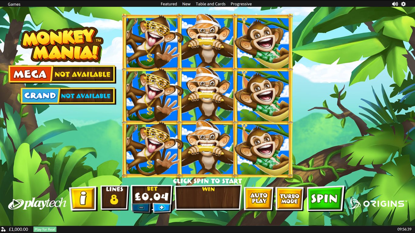 Monkey Mania Slot Demo Image