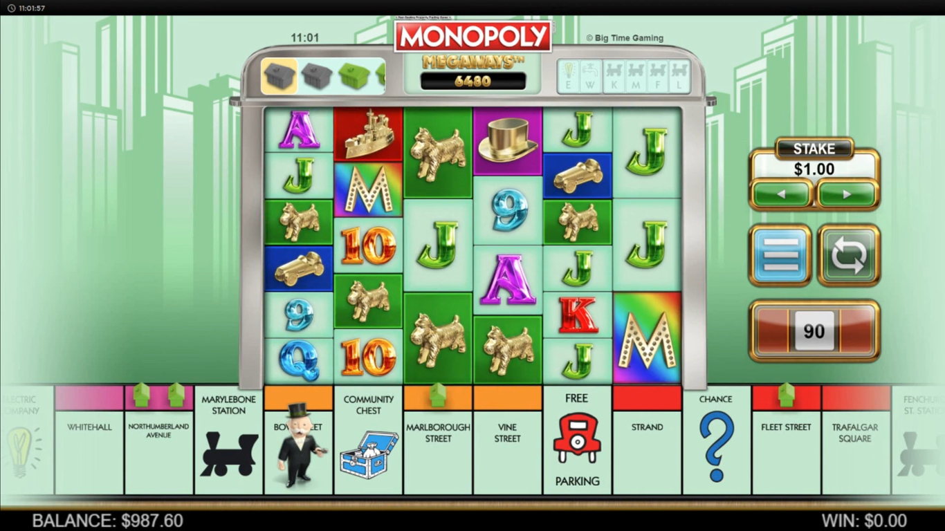 Monopoly Megaways Slot Demo Image
