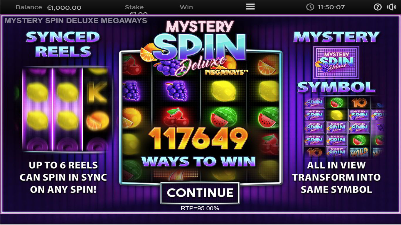 Mystery Spin Deluxe Megaways Slot Demo Image